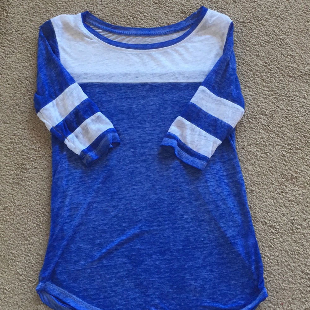 Blue Baseball Tee